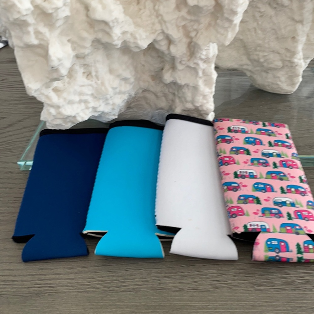 Koozie 4 pack. Slim can